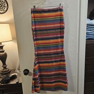 SHEIN Multicolor Striped Pencil Skirt